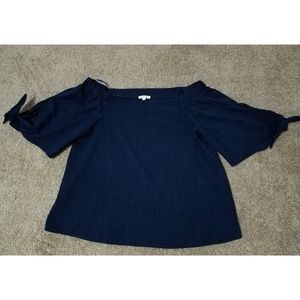 Olivia Gray Navy Top